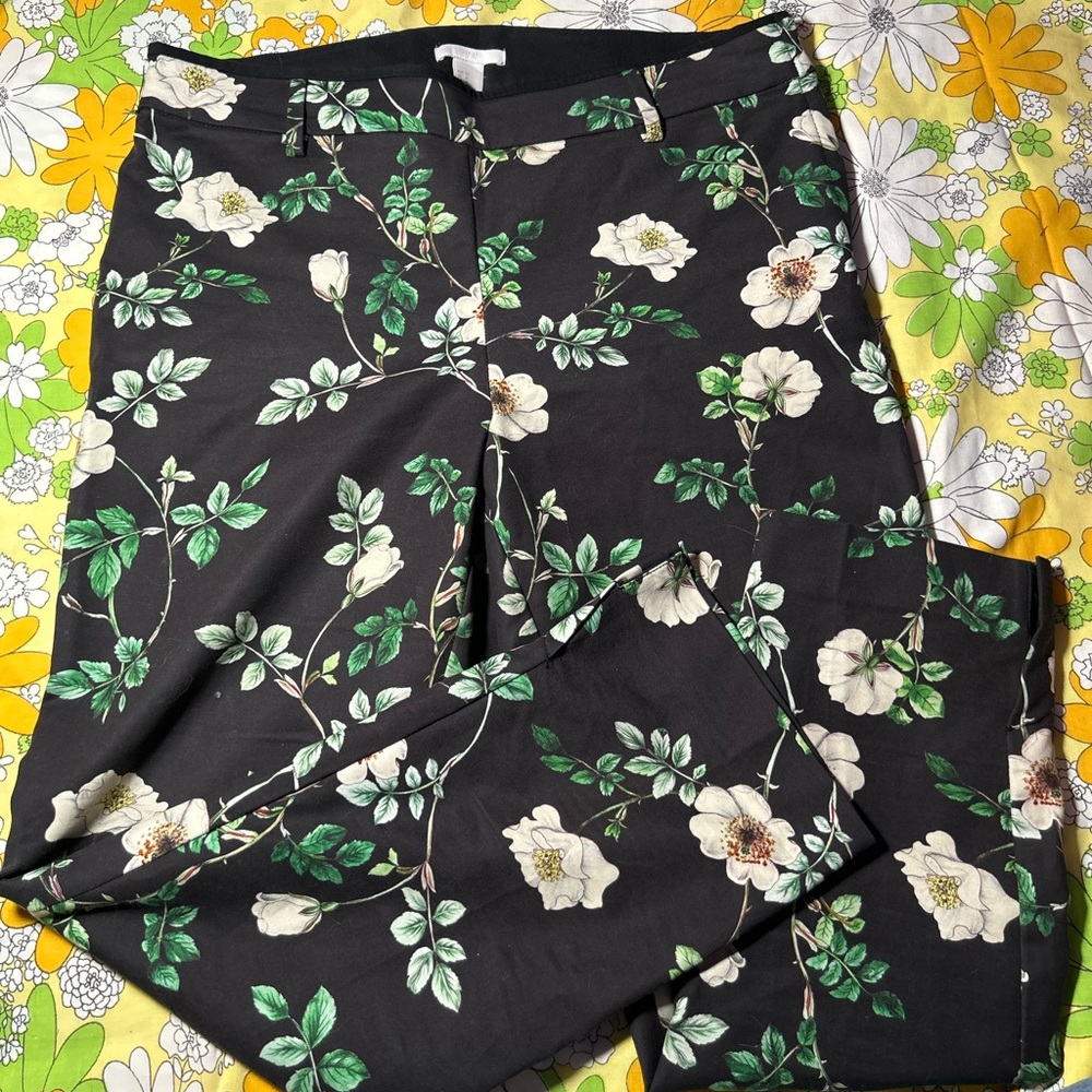 Floral H&M dress pants